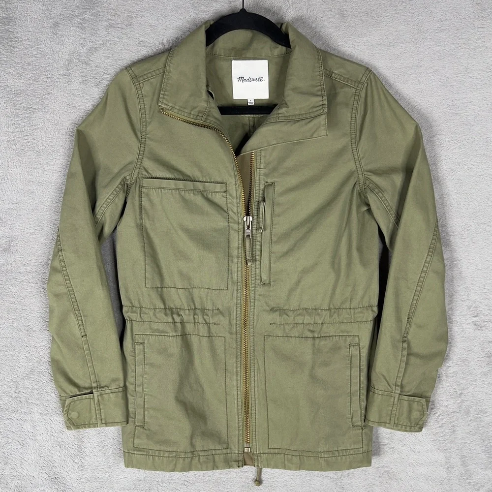 Madewell Fleet Jacket‎ Utility Military Women's Small Olive Green Army Grunge